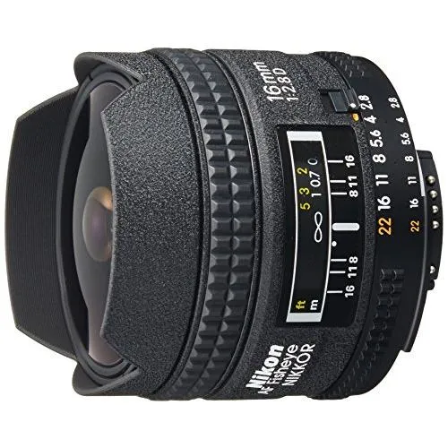 Nikon フィッシュアイレンズ Ai AF fisheye Nikkor 16mm f/2.8D フルサイズ(中古品)