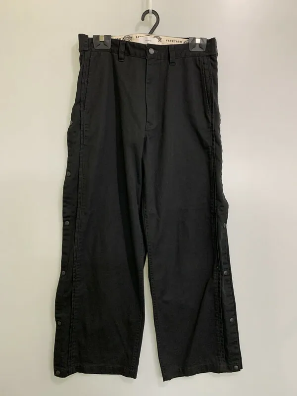 【中古品】【メンズ】  FACETASM ファセッタズム × DICKIES  ディッキーズ BASKETBALL PANTS KR-PT UO9 バスケットボール パンツ ワイドパンツ メンズ ボトムス チノパン 151-251109-em-08-min カラー：ブラック 万代Net店