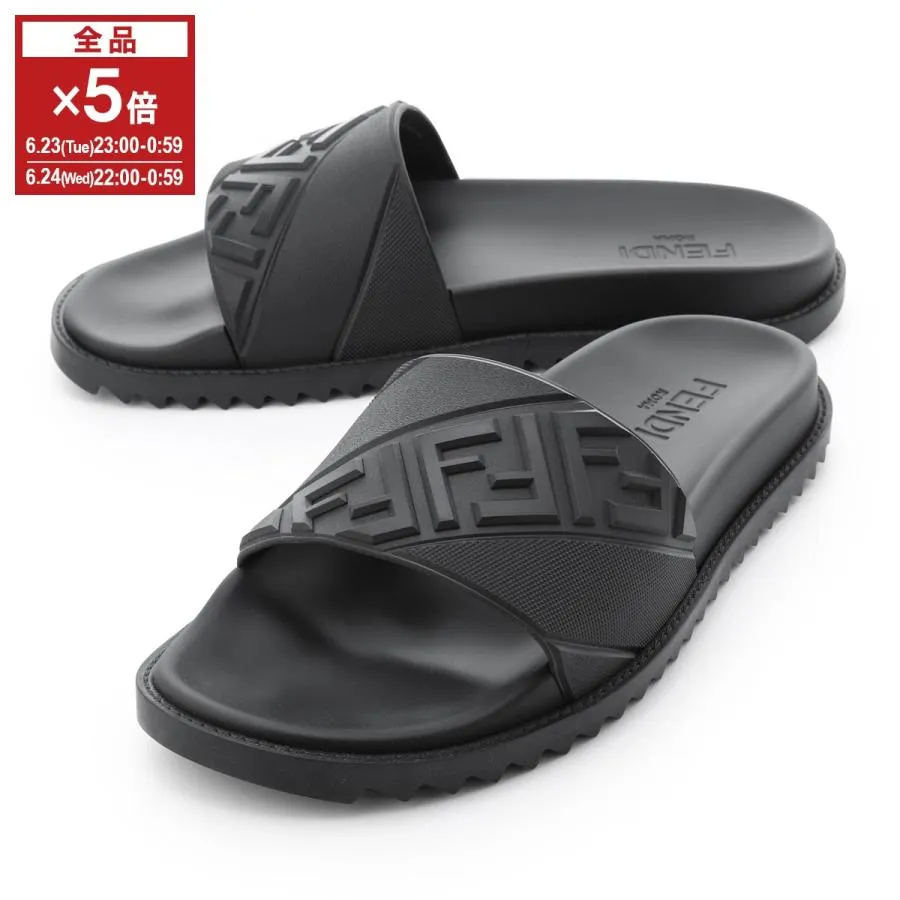 フェンディ FENDI サンダル 大きいサイズあり ブラック メンズ 7x1377-abo2-f0qa1