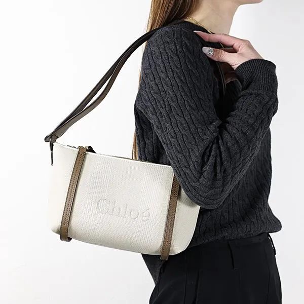 Chloe クロエ ショルダーバッグ CARRY Shoulder Bag キャリー CH25UP566 O65 レディース クロスボディ 肩掛け キャンバス ロゴ 鞄