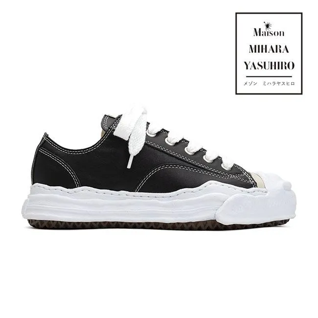 Maison MIHARA YASUHIRO メゾンミハラヤスヒロ HANK ハンク レザー スニーカー A05FW704 黒 ブラック シューズ メンズ レディース