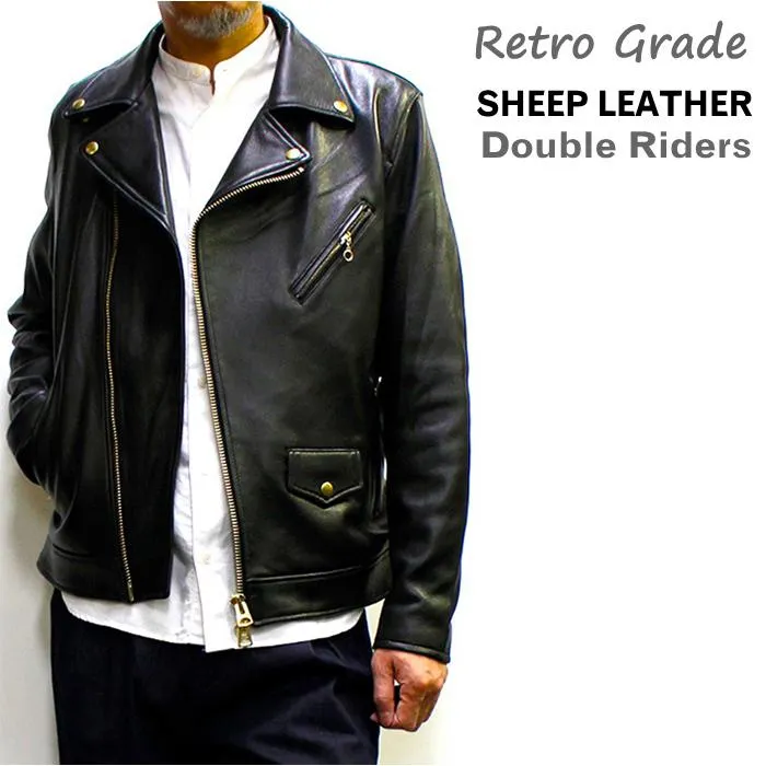 Retro Grade 羊革ダブルライダース SHEEPSKIN DOUBLE RIDERS (メンズ革ジャン) 2026年シーズン No.793-5950002