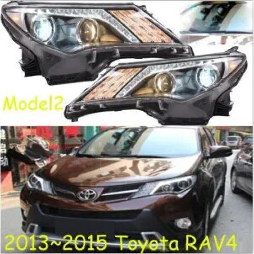 2ピース バンパー ランプ 適用: ヘッド RAV4 ヘッドライト 2013 2014 2015 DRL モデル2 トヨタ RAV4 HID キセノン バラスト AL-OO-0476 AL
