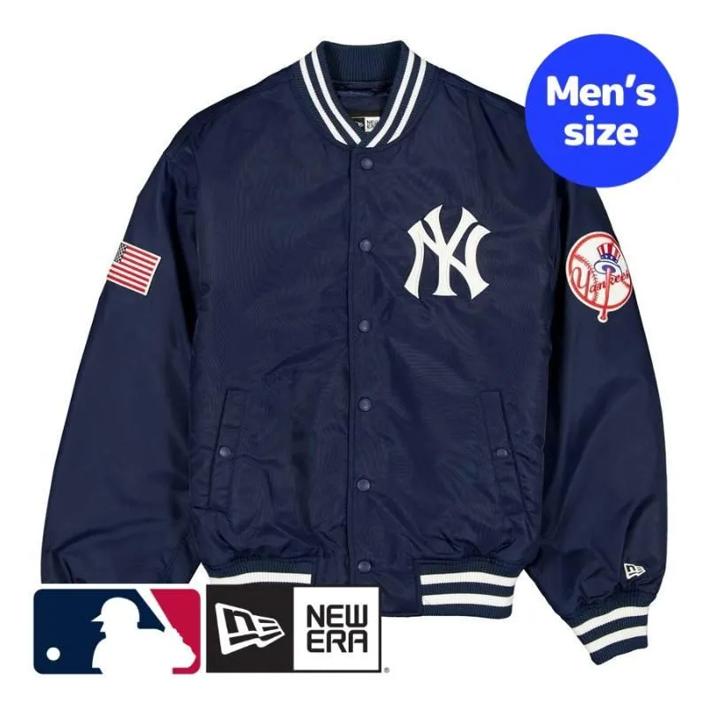 New Era MLB公式 メンズ アウター バーシティジャケット スタジャン ジャンパー ニューエラ ヤンキース ジャッジ