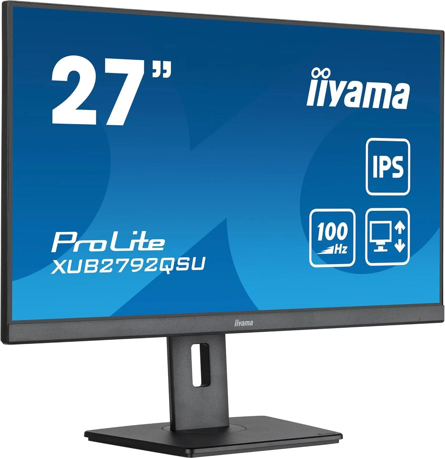 IIYAMA イイヤマ XUB2792QSU-B6 27.0型 液晶ディスプレイ IPS方式パネル/昇降/回転 2560×1080～2880 スピーカー搭載 DisplayPort HDMI ブラック系