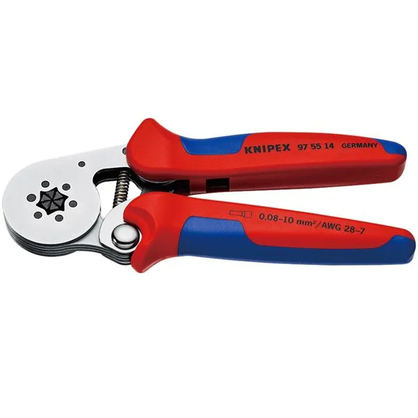 KNIPEX クニペックス 圧着ペンチ コンフォート 全長180mm 9755-14 工事 DIY 工具 ペンチ 圧着ペンチ