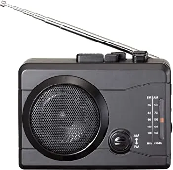 【中古】（非常に良い）キヨラカ AM/FMラジカセデジタル保存カセットレコーダー「楽々ラジカセ」KR-01