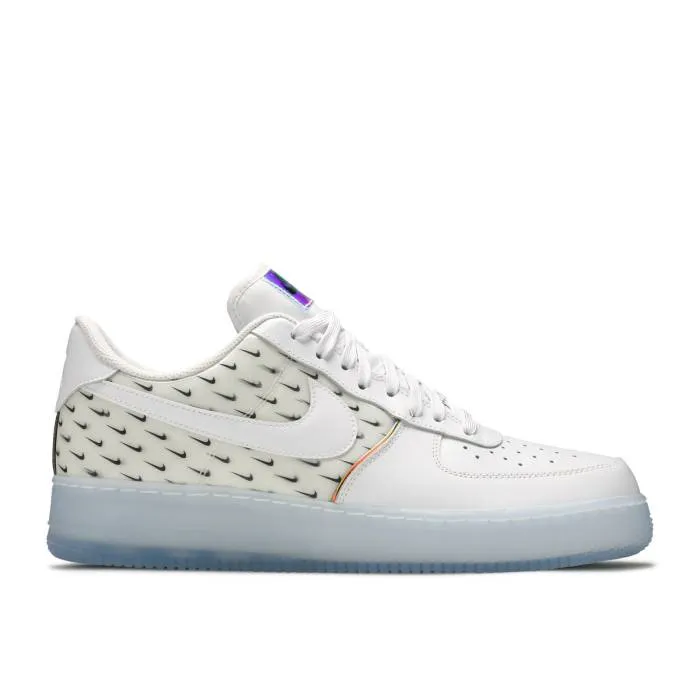 ナイキ Nike 【 Air Force 1 07 Premium woosh Pattern Men White/Multi-Color/Racer Blue/White 】 Premium プレミアム メンズ 白色 ホワイト 青色 ブルー