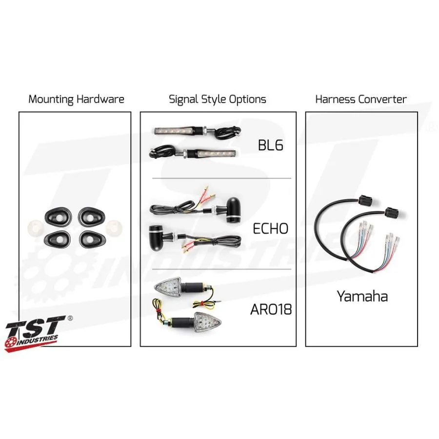 TST ティーエスティー LEDフロントPODウインカーバンドル Select Signal Style：BL6 - Clear FZ-10 MT-10 YAMAHA ヤマハ ウインカー 灯火類 電装系