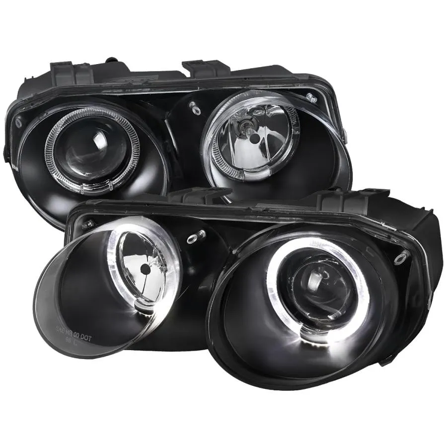 【並行輸入品】SPEC D TUNING ヘイロー ブラック プロジェクターヘッドライト 1998 2001 Acura Integra 3Dr