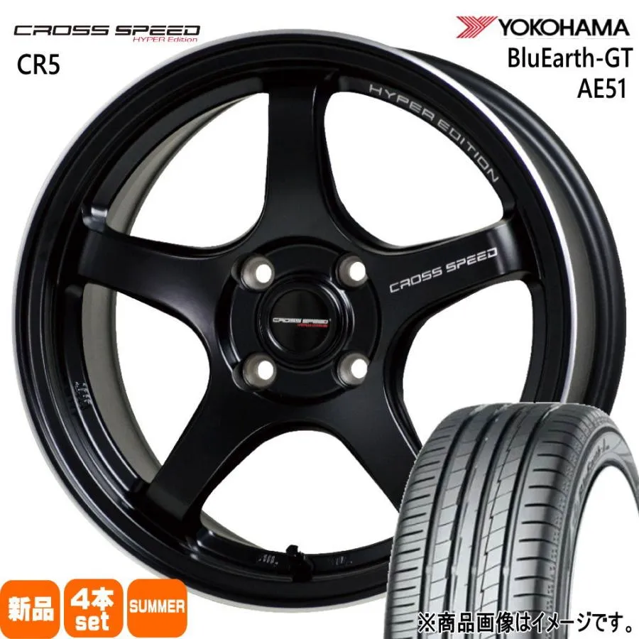 ロードスター ヴィッツ フィルダー etc  ヨコハマ 195/50R16 88V XL BluEarth-GT AE51 夏用 サマータイヤ CROSS SPEED CR5