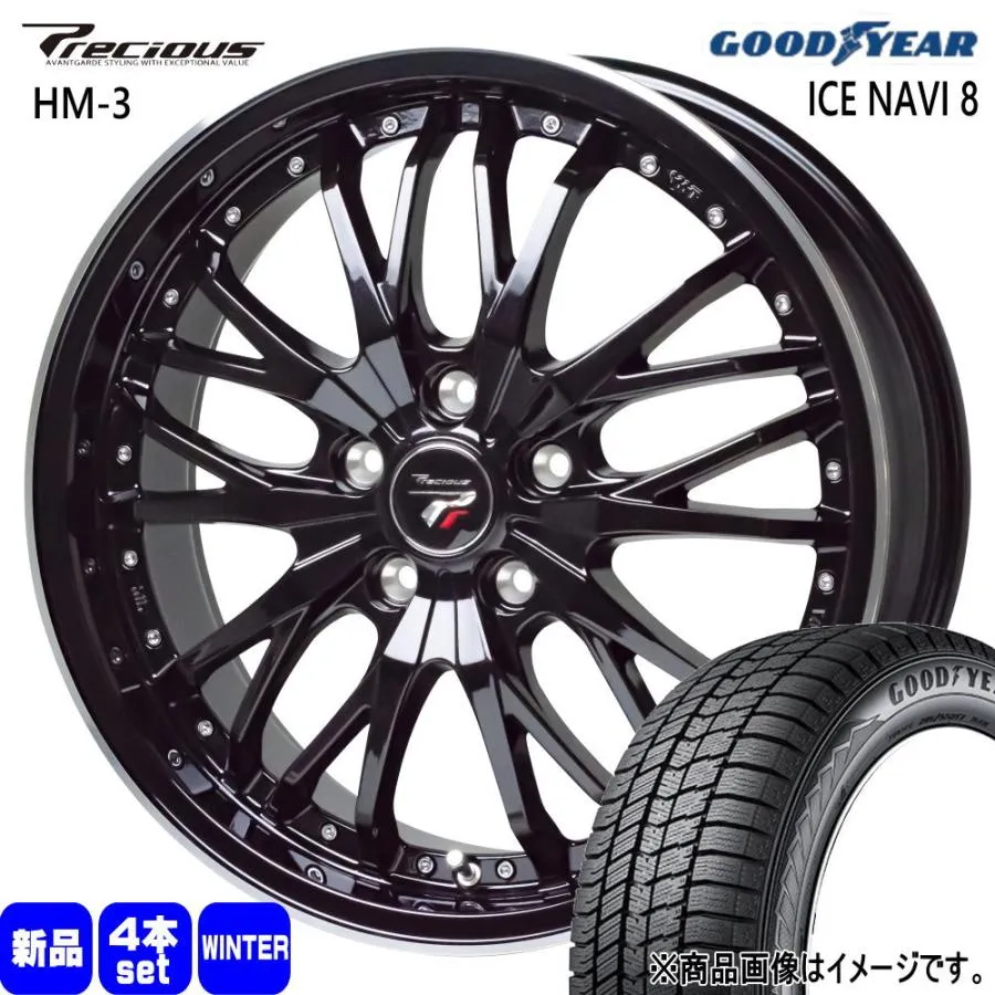225/50R17 94Q グッドイヤー ICE NAVI 8 冬用 スタッドレスタイヤ Precious HM-3  17インチ