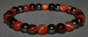 【送料無料】アクセサリー ネックレス ブレスレットドbracelet cornaline, hmatite et oeil de taureau