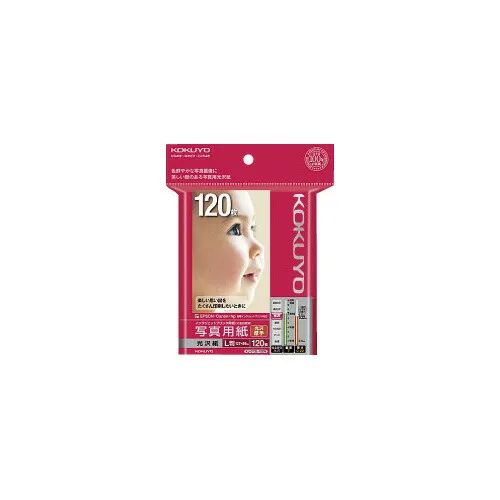 コクヨ KOKUYO インクジェットプリンタ用紙 写真用紙（光沢・厚手） L 120枚 KJ-G13L-120N ★10個パック