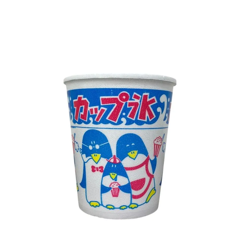 かき氷カップ 475ml 1,000個(発泡PSP) ※北海道・沖縄・離島 送料別途 ※個人宅配送不可 A-450 親子ペンギン