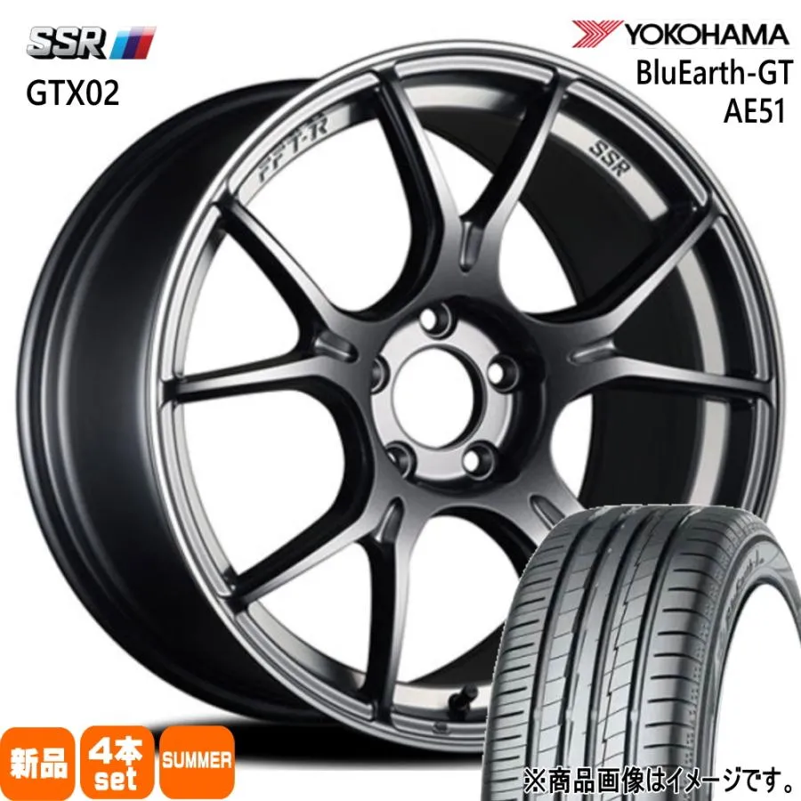 235/45R18 94W ヨコハマ BluEarth-GT AE51 夏用 サマータイヤ GTX02 アコード CV系  18インチ