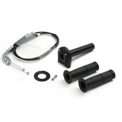 ACTIVE 車種別スロットルキット TYPE-3 巻取φ28/メッキ金具 ブラック ER-4n/6f/6n Ninja400R/650R 1067579 バイク