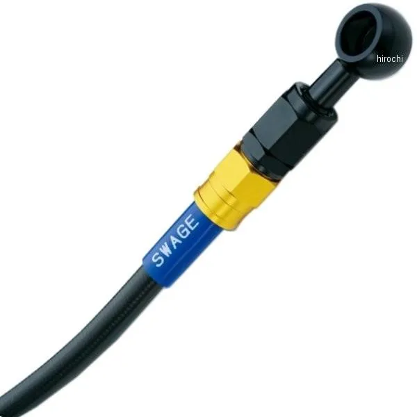 【メーカー在庫あり】 GAFB888 スウェッジライン SWAGE-LINE フロント ブレーキホースキット 04年-09年 XL1200R ゴールド/黒 スモーク JP店
