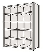 【直送】サカエ(SAKAE) 物品棚ＬＪ型（１２０ＫＧ／段・高さ２１００ＭＭ・６段タイプ） LJ2126