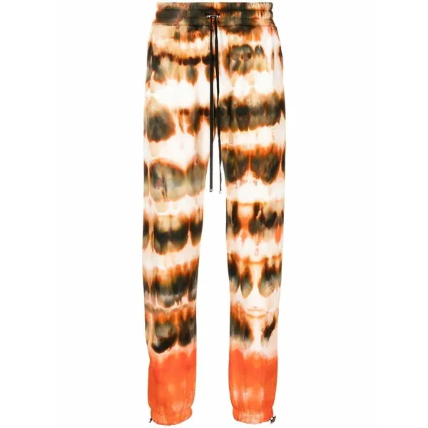 アミリ メンズ カジュアルパンツ ボトムス Tie-dye print cotton track pants Brown