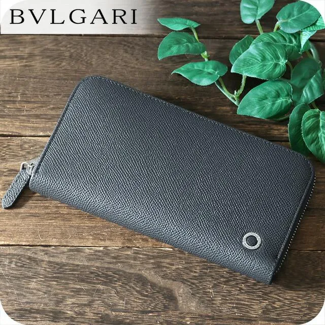 ブルガリ 長財布 メンズ ブランド BVLGARI 289101 CHADI チャコール/グリーン