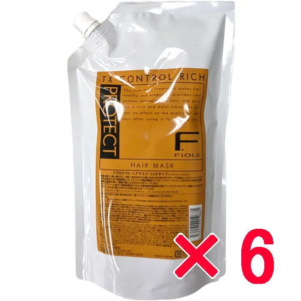●【送料無料】 フィヨーレ FIOLE Fプロテクト リッチマスク  1000ml  リフィル【6個】