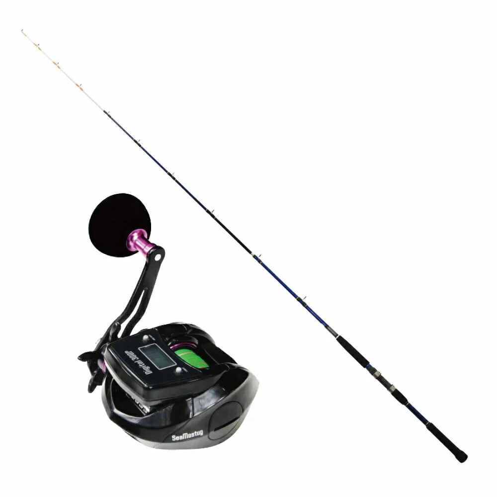 並継小物船竿 マルチプラスIT400 30号-210 Fujiガイド搭載 ＆ SeaMastug Digital 300P PEライン2号200m付きセット(ori-funeset466)｜ライトゲーム ライト五目 万能船竿 アジ釣り メバル釣り イサキ釣り 船メバル 真鯛釣り マダイ ライト泳がせ 船釣り