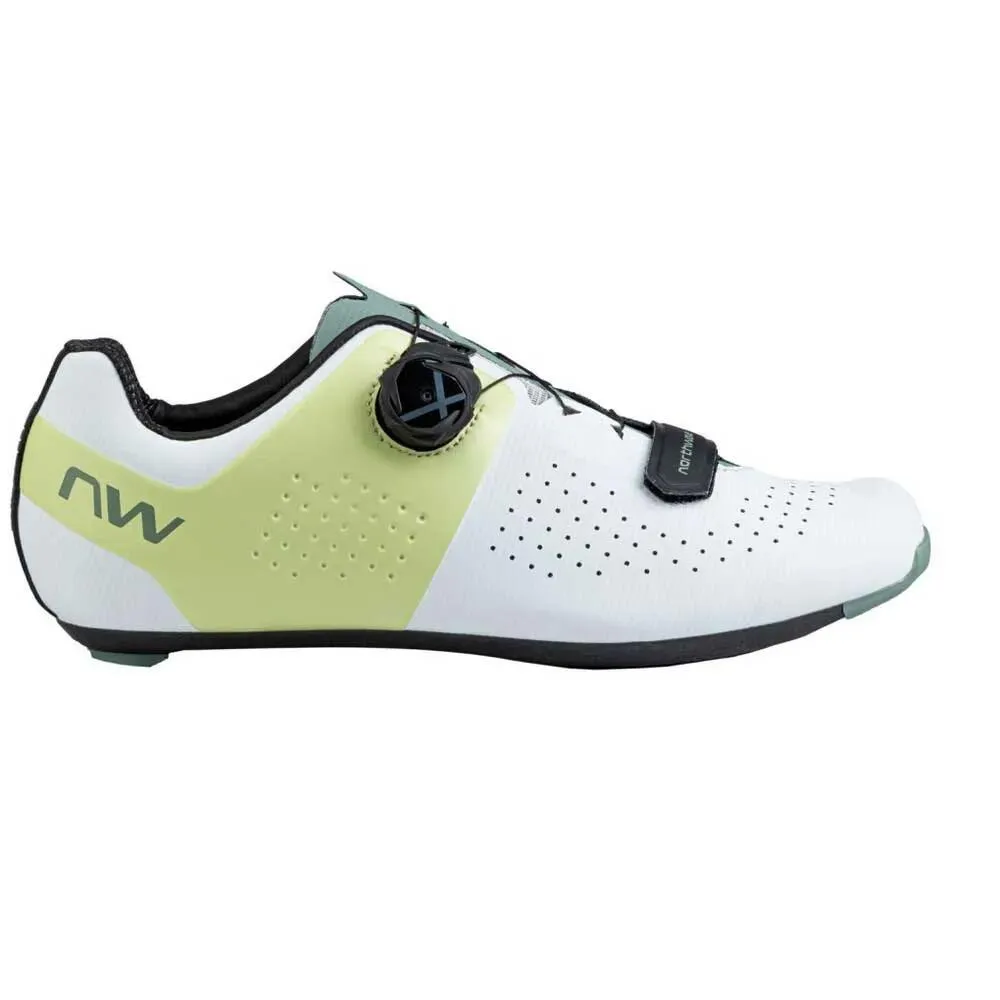 ノースウェーブ ストーム カーボン ロード シューズ （ White/PastelYellow ） | NORTHWAVE Storm Carbon Road Shoes  [t]