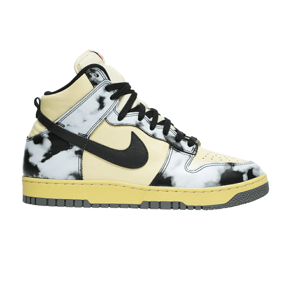 ナイキ ダンク ハイ 黒色 ブラック ダンクハイ BLACK WASH スニーカー メンズ NIKE DUNK HIGH 1985 ACID / LEMON DROP BLACK SATURN
