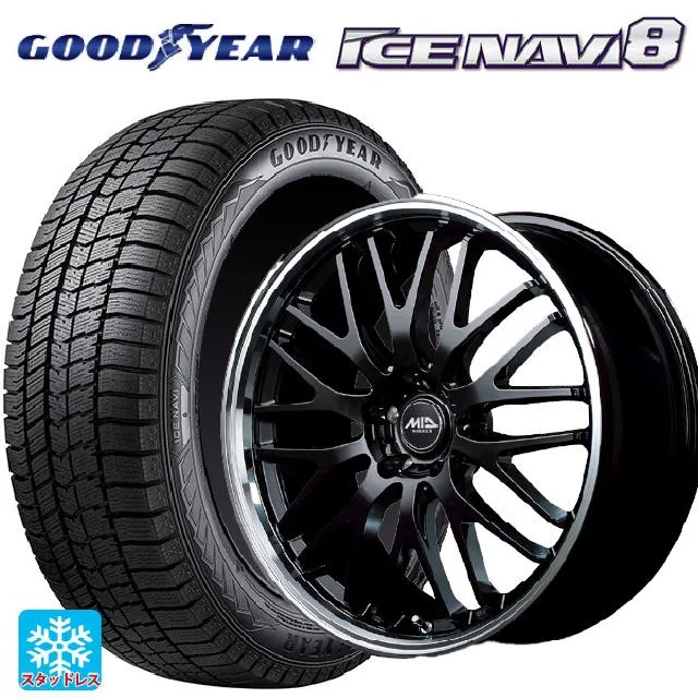 トヨタ プリウス(60系)用 225/45R19 92Q グッドイヤー アイスナビ8 MIDホイール エグゼ10