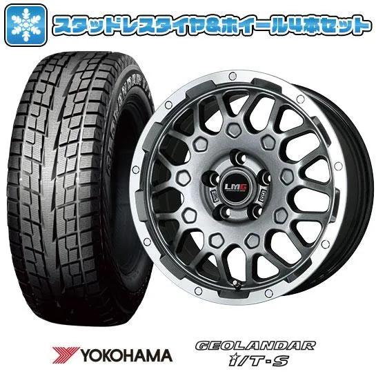 215/60R17 スタッドレスタイヤ ホイール4本セット YOKOHAMA ジオランダー I/T-S G073 (5/114車用) LEHRMEISTER LMG MS-9W 17インチ