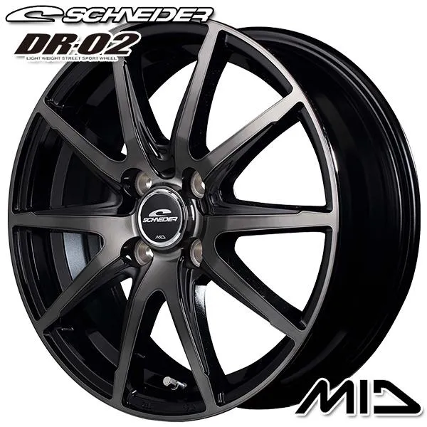 4/17〜19 P10倍 サマータイヤ ホイールセット 215/65R16インチ 4H100 MID シュナイダーDR-02 BP マッドスター ラジアルA/T ホワイトレター