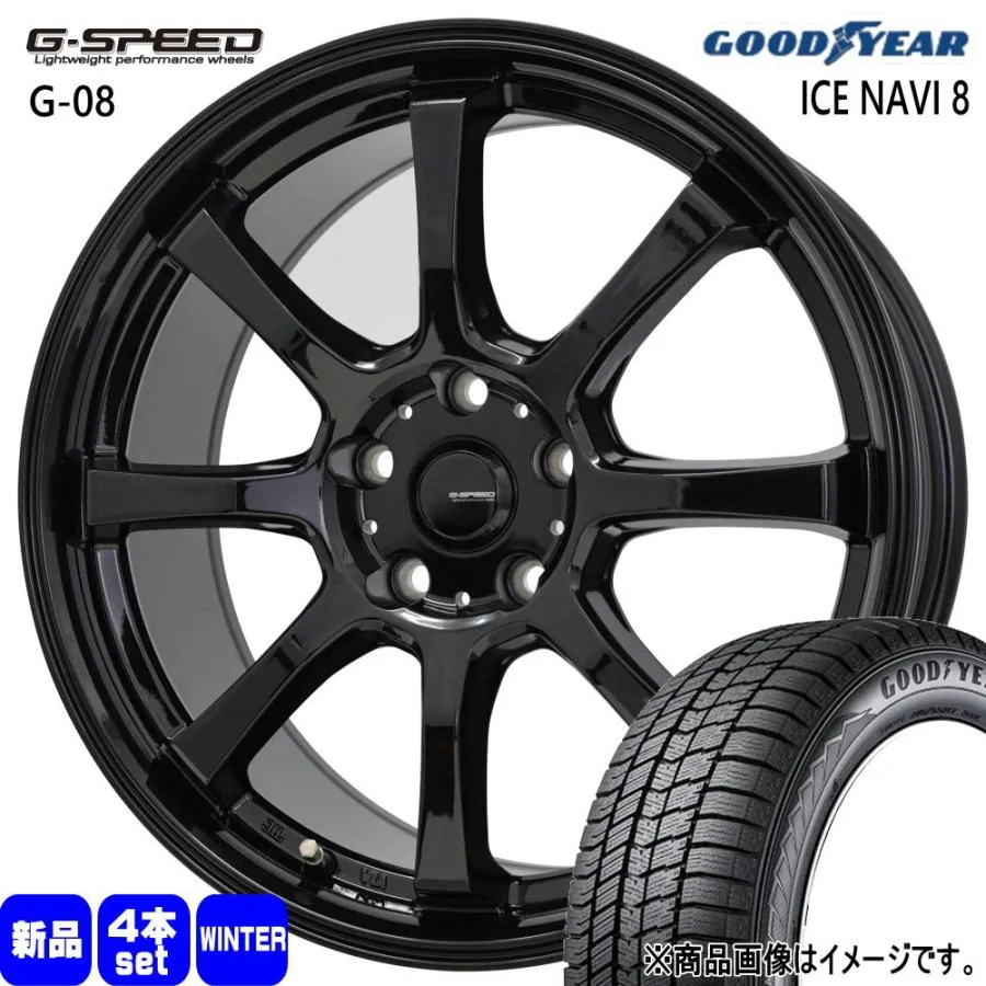 MX-30 CX-30  グッドイヤー 215/55R18 95Q ICE NAVI 8 冬用 スタッドレスタイヤ G・speed G-08 18インチ