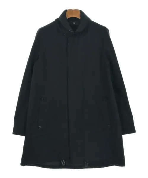 Y ワイズステンカラーコート レディース 2(S位) 黒【中古】【古着】