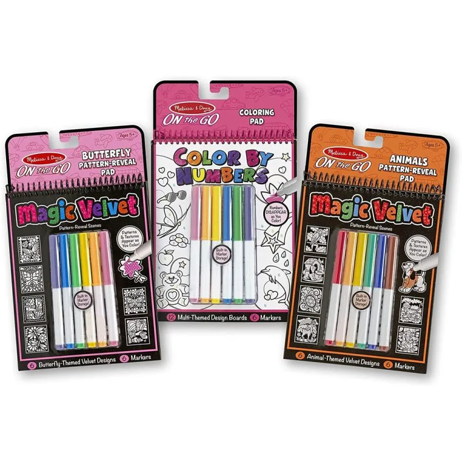 メリッサ\u0026ダグ おもちゃ 知育玩具 93944 Melissa \u0026 Doug Color by Numbers and Magic Velvet Activity