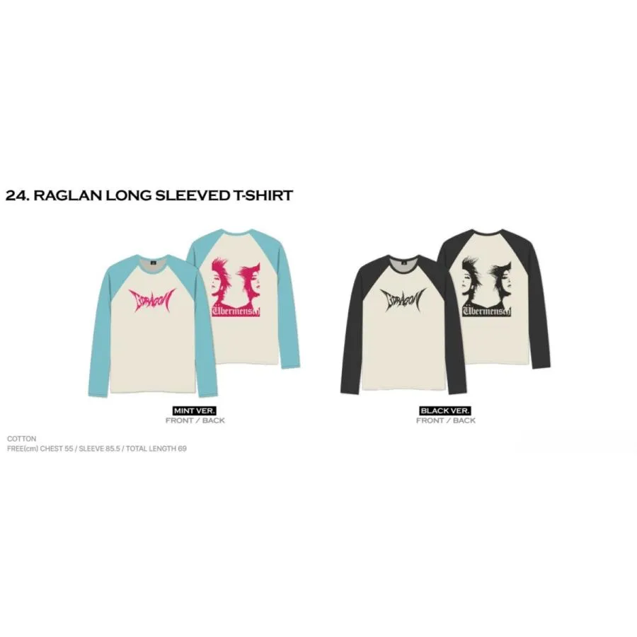 G-DRAGON 公式グッズ RAGLAN LONG SLEEVED T-SHIRT ラグラン ロンT / G-DRAGON 2025 WORLD TOUR Ubermensch ジヨン GD K-POP 韓国
