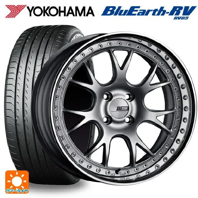 送料無料 サマータイヤホイールセット 215/60R17 96H ヨコハマ ブルーアース RV03 # タナベ SSR プロフェッサー MS3R 17