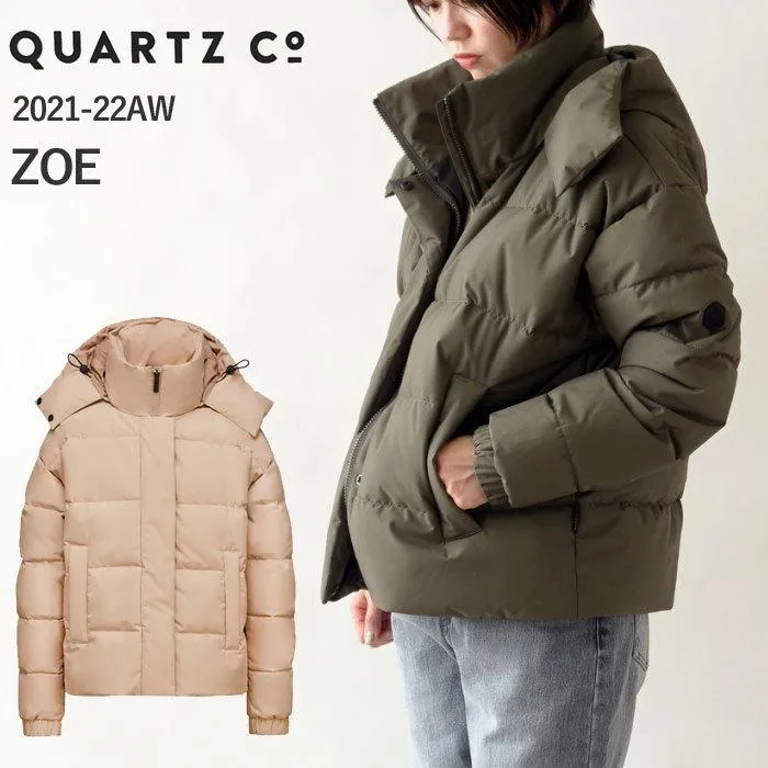 QUARTZ Co. クオーツコー ダウンジャケット ZOE ショート丈 650フィルパワー  クォーツ コー (21520F)≪★返品交換対象外≫