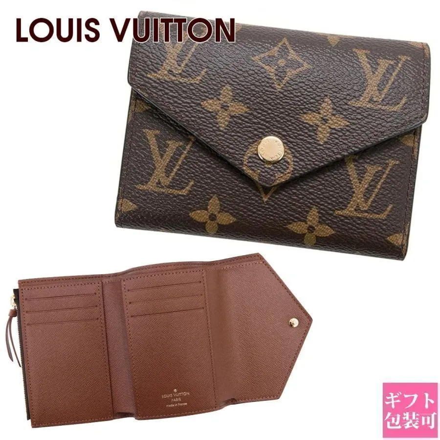 ルイヴィトン財布 折財布 ヴィクトリーヌ モノグラム 正規品 ミニ財布 三つ折り M62472 louis vuitton 新品 プレゼント ギフト