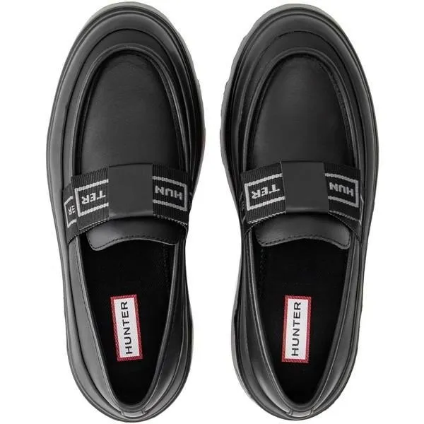 ローファー レディース 耐水 REFINED EXPLORER FLATFORM BOW LOAFER BLACK  (HUN)