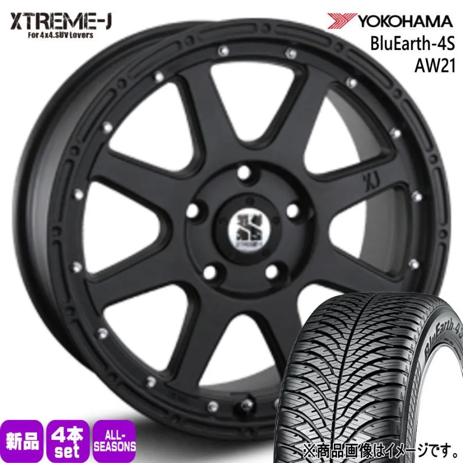 215/60R17 100V XL ヨコハマ BluEarth-4S AW21 夏冬兼用 オールシーズンタイヤ XTREME-J T30/T31エクストレイル /20系ヴェルファイア 17インチ