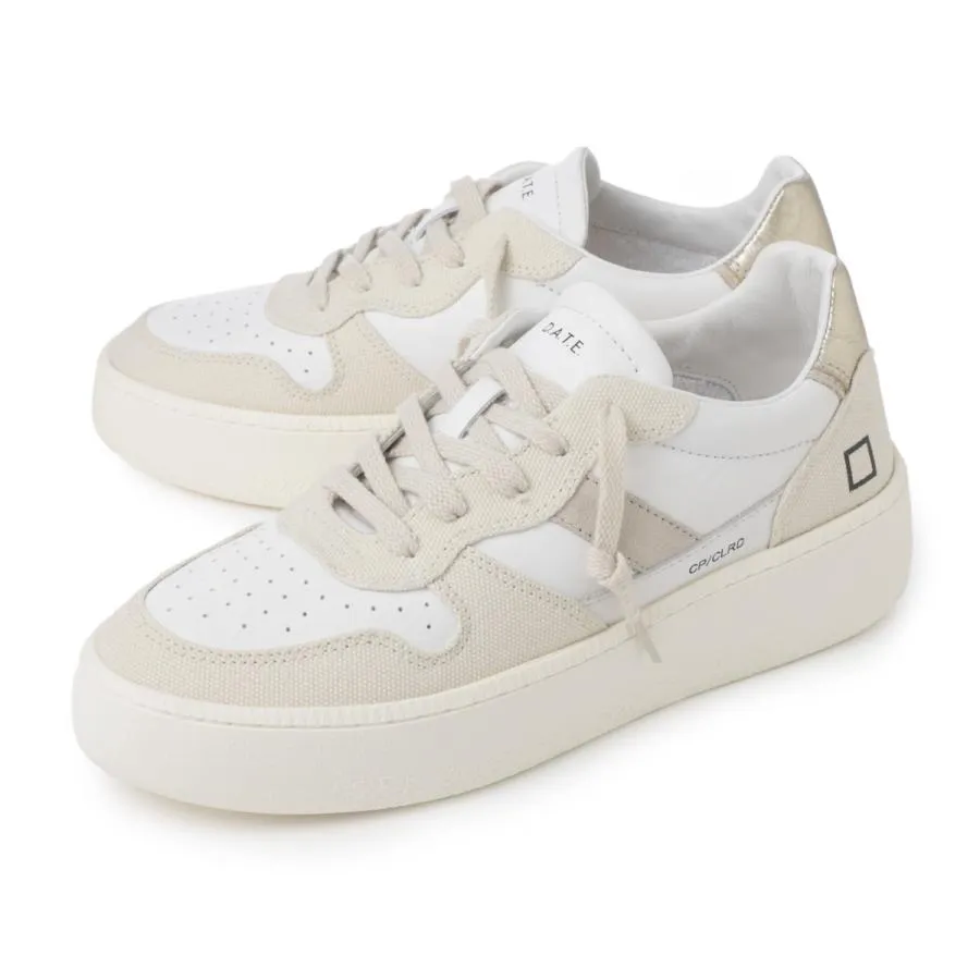 デイト DATE スニーカー COURT PLATFORM 大きいサイズあり ベージュ レディース court-platform-w421-cp-co-bi-colored-beige