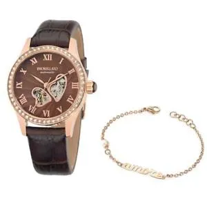 【送料無料】orologio automatico  bracciale morellato amore r0121109510 pelle marrone