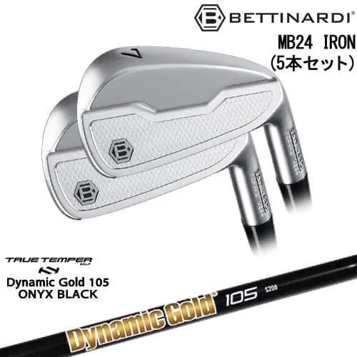 MB24 IRON マッスルバック アイアン5本set(6I-PW)[6P]ベティナルディBETTINARDI DynamicGold105 ONYX BLACK オニキスTRUE TEMPER
