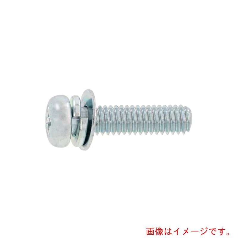 サンコーインダストリー（SUNCO） 組込みねじ （＋）ナベＰ＝４（黄銅・クローム） Ｍ５×８（８００本入） 【品番：10-01-0004-00500080-06】