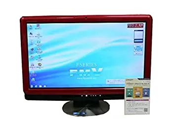 【中古】富士通 デスクトップパソコン パソコン F/E70T レッド タッチパネル デスクトップ 一体型 本体 Windows7 Core 2 Duo ブルーレイ 地デジ 4GB/500G
