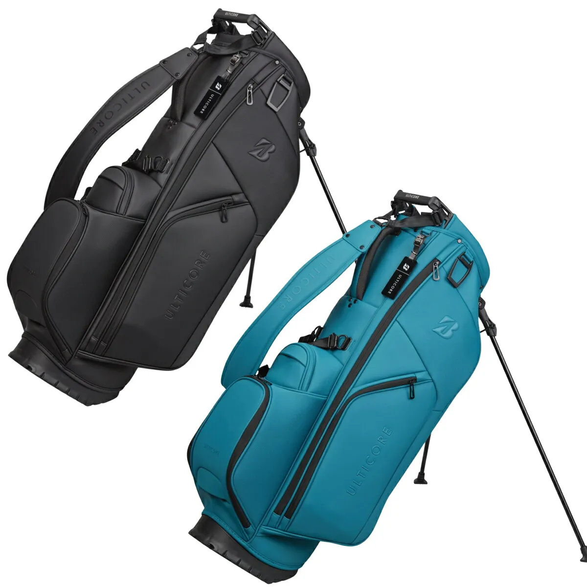 ブリヂストン メンズ ULTICORE キャディバッグ 3.9kg 9型 47インチ対応 6分割 ネームプレート付属 刻印タイプ CB2631【26SS】