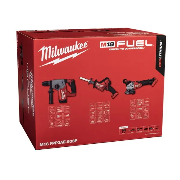 ▲●u.ミルウォーキー/Milwaukee 【M18FPP3AE-533PJP】M18 FUEL パワーパック