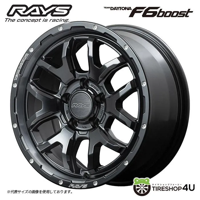 RAYS TEAM DAYTONA F6 Boost 17x7.0J 5/127 +40 N1 セミグロスブラック 新品ホイール1本価格 【代引き不可】