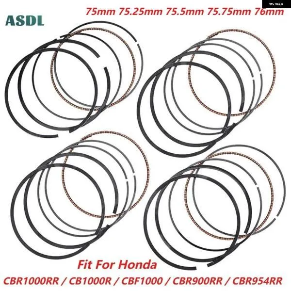 並行輸入品ホンダ CBR1000RR エンジン ピストンリング 75MM 75.25MM 75.5MM 75.75MM 76MM FIREBLADE CB1000R CBF1000 CBR900RR CBR954RR